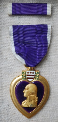 Jack's Purple Heart medal.
